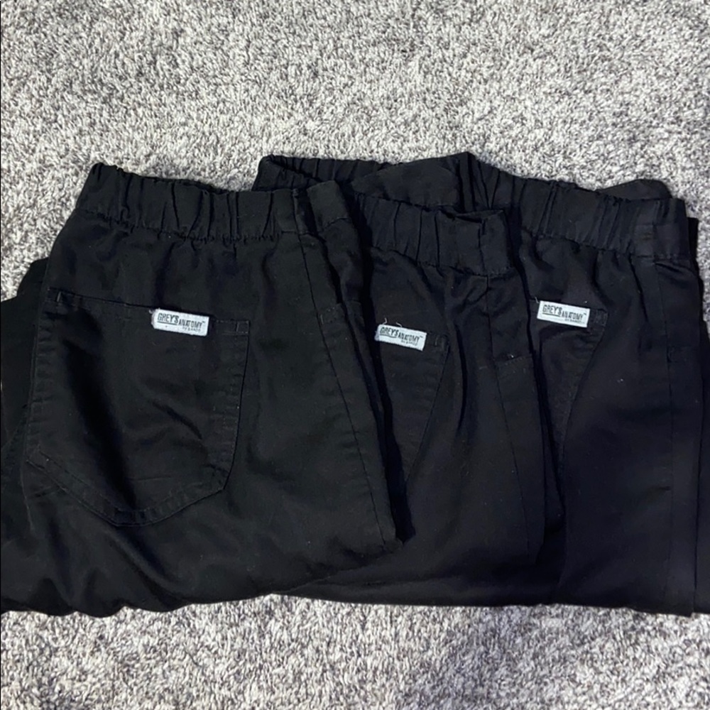 Grey’s Anatomy Black Scrub Pant bundle (3 pair)